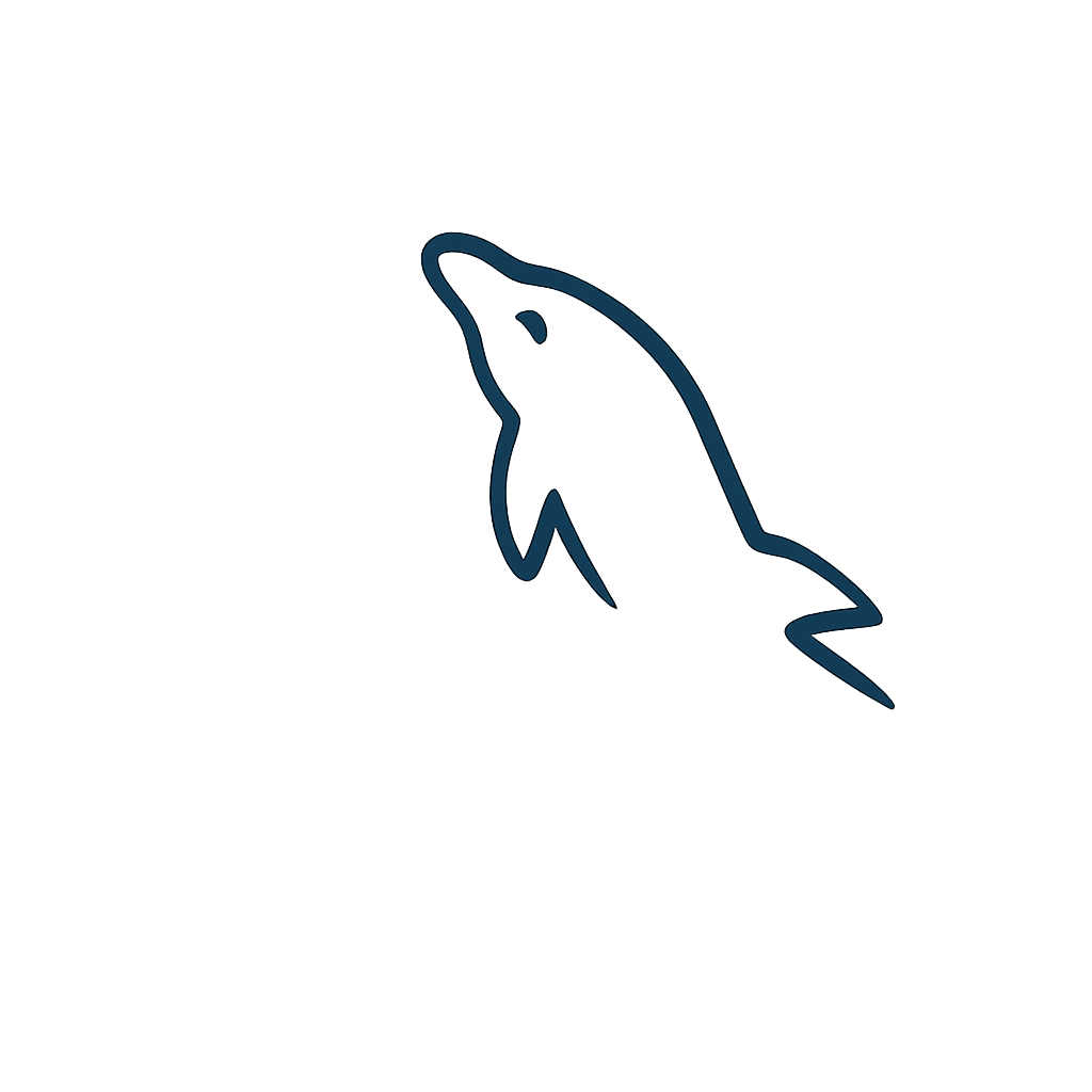 MySQL Logo – Open-source relational database management system for structured data solutions