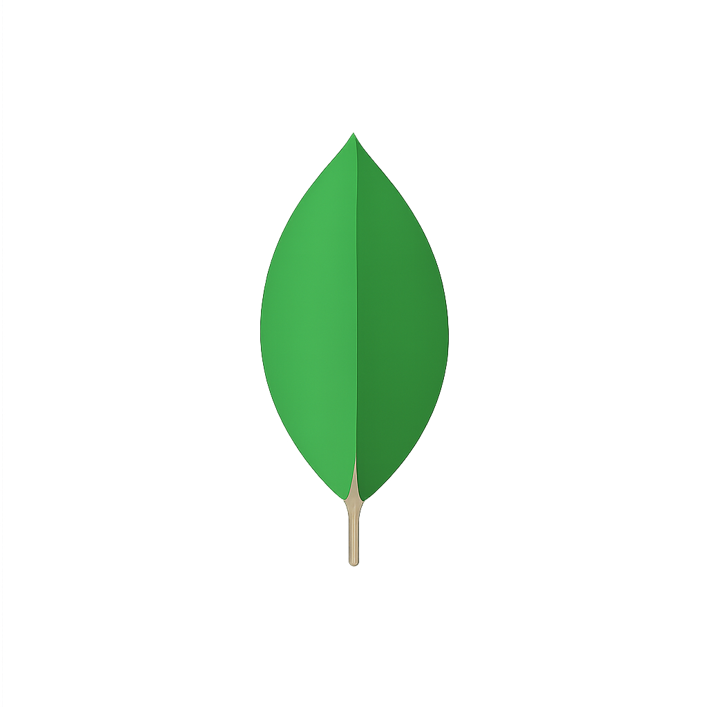  MongoDB Logo – NoSQL document database designed for scalability and flexibility