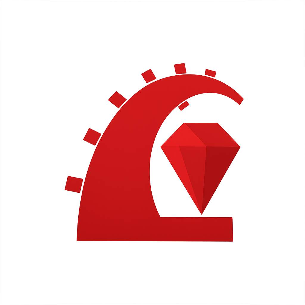 Ruby on Rails Logo – Open-source web application framework written in Ruby